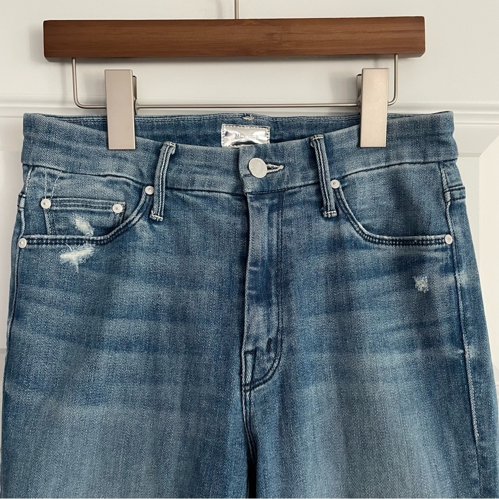MOTHER Blue Ankle & Cropped Skinny Jeans sz 25 - Picture 4 of 13